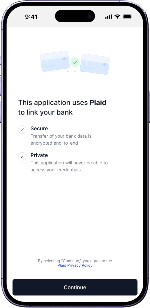 Bank Data & Payments: Built on Plaid and Stripe.