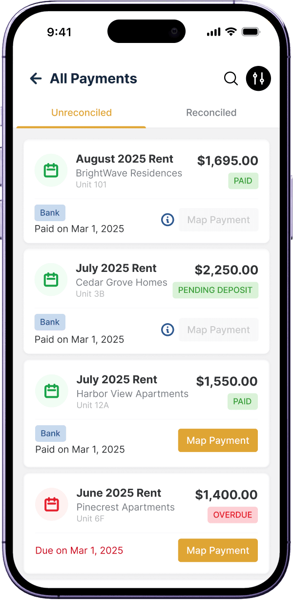 Rent Collection: Collect rent and see it the moment it lands.